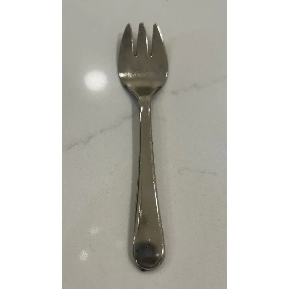 Vtg Leonard‎ Small Silver Plated 5” Children's Fork Made in Italy MCM